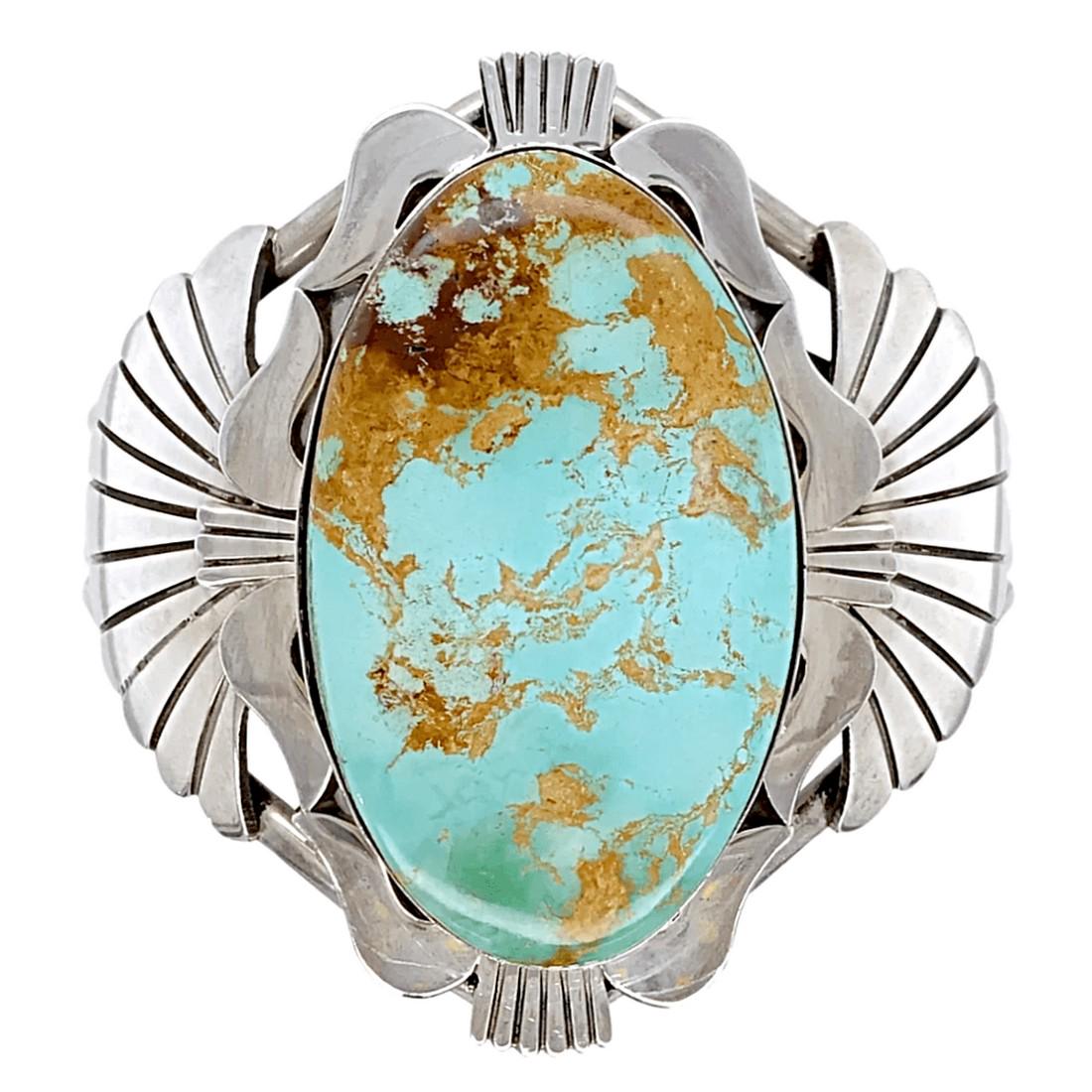 Large Show-Stopping Navajo Royston Sterling Silver (1 of 5)