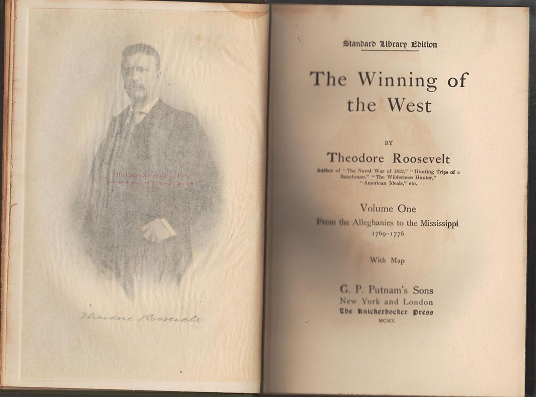 Winning of the West, 3 of 4 volumes, 1910 (1 of 8)