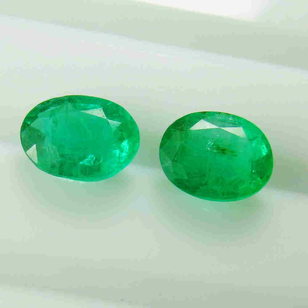 Natural Emerald Pair - 3.40 Ct (1 of 2)