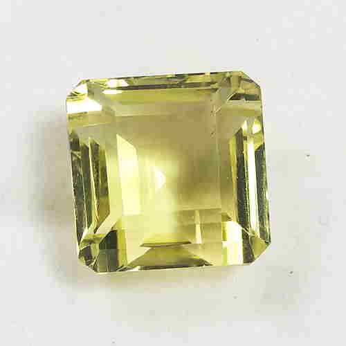 18.34 CTS NATURAL LEMON QUARTZ OCTAGON SHAPE GOOD (1 of 3)