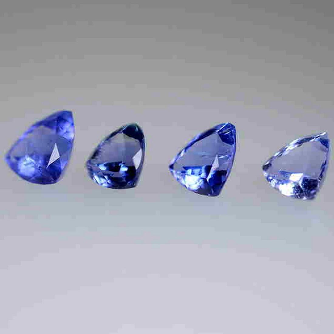 3.36 CTs Best selling Trillion Cut Tanzanite 4- Pcs (1 of 2)