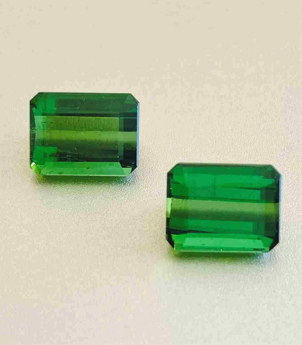 Green Tourmaline Pair - 5.05 ct (1 of 6)