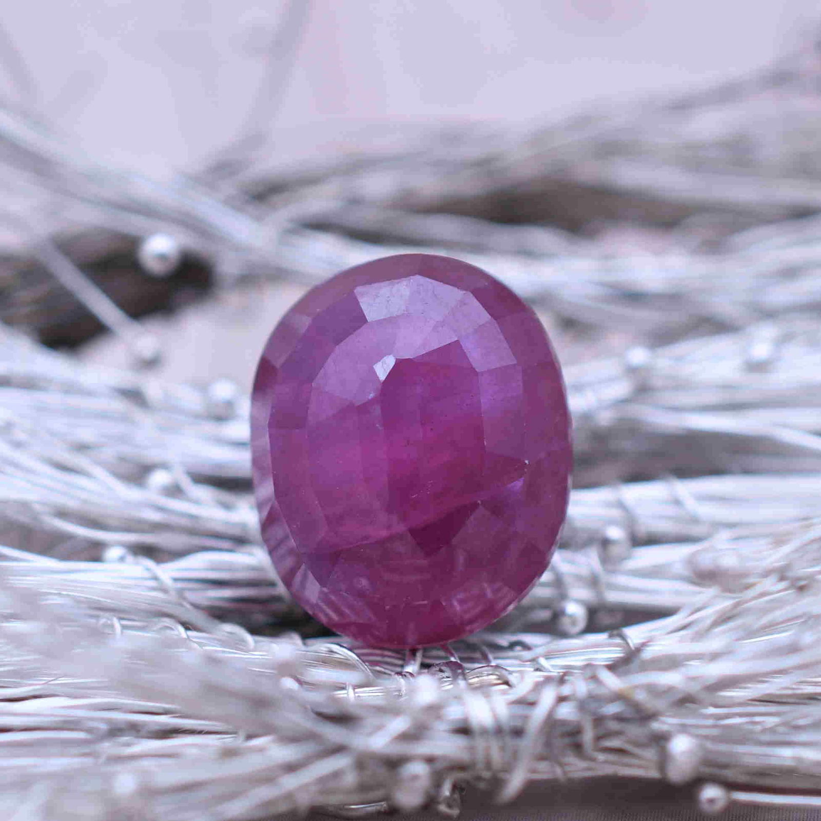 10.57 Ct Natural Certified Burma Ruby Gemstone (1 of 3)