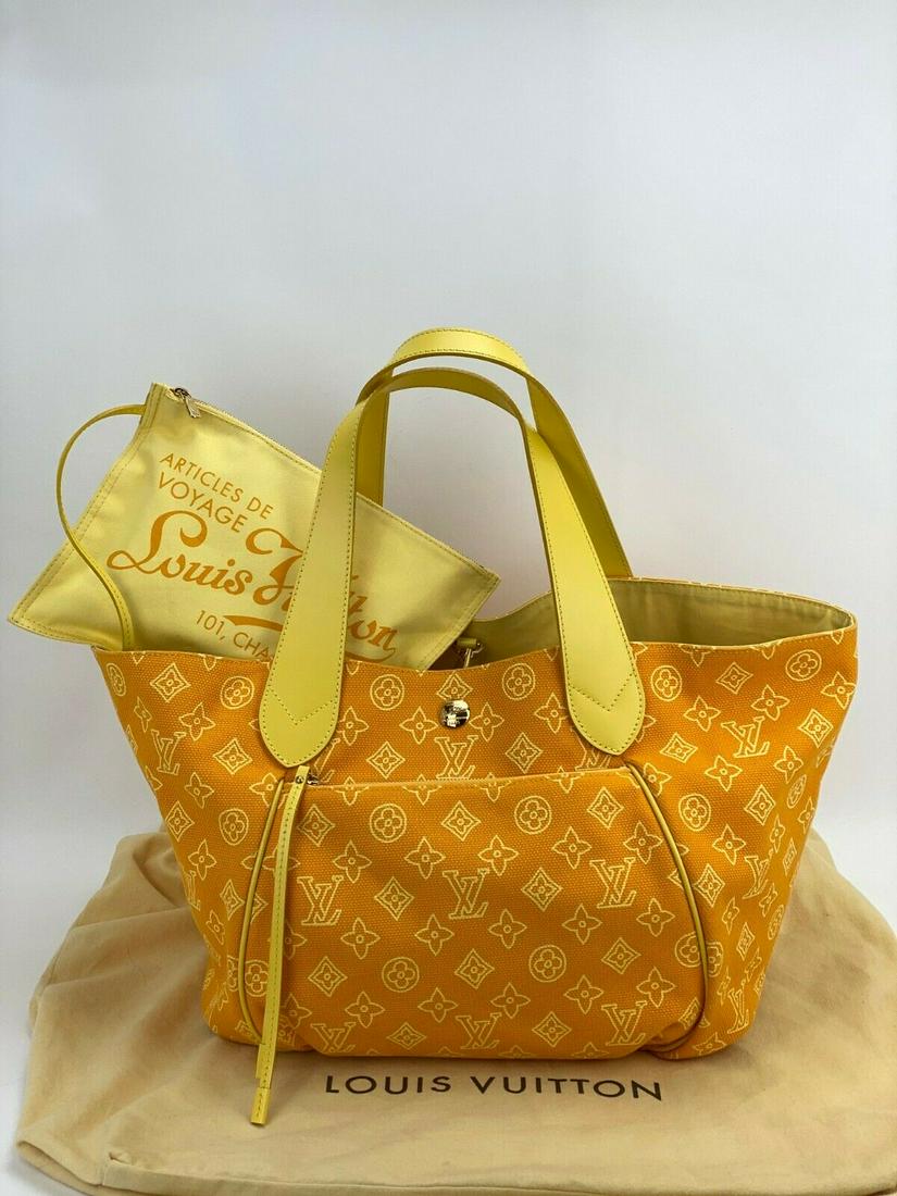 Louis Vuitton Hand Bag Cabas Ipanema PM Orange Canvas (1 of 12)
