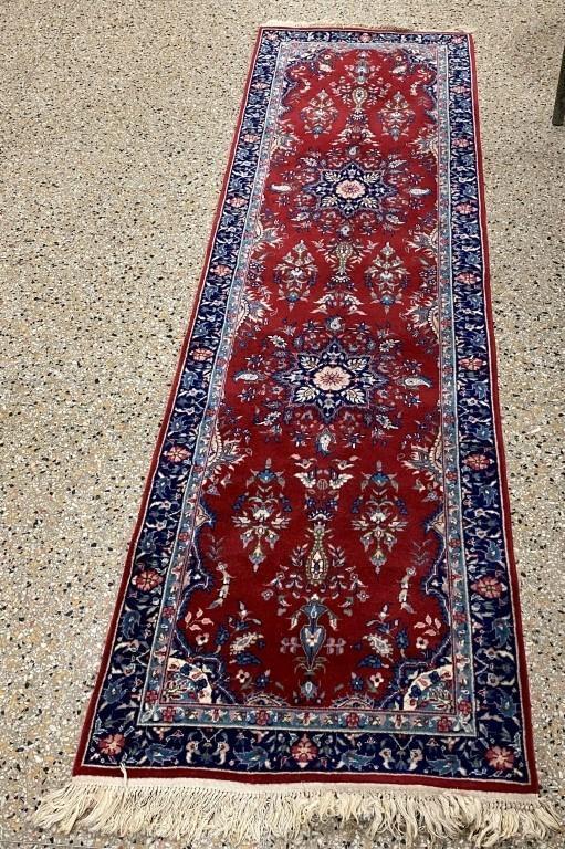 Fine Hand Knotted Persian Tabriz Runner 7.8x2.1 (1 of 1)