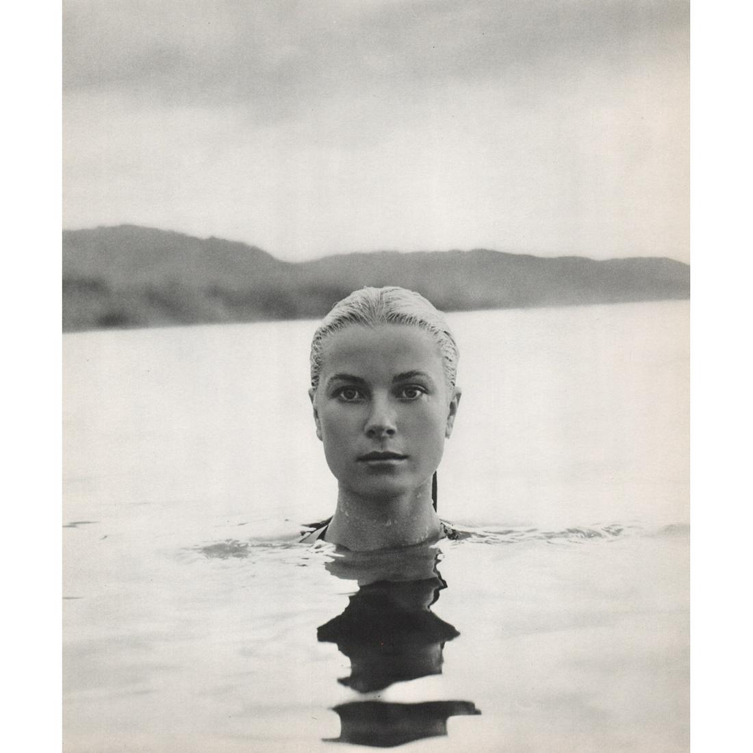HOWELL CONANT - Grace Kelly: Artist: HOWELL CONANT Print Title: Grace Kelly Mounted and Matted with black core-white mat Medium: Sheet-Fed Gravure Printed in 1960 Printed in Germany Image Size approx: 9.5 x 7.5 inches Howell Cona