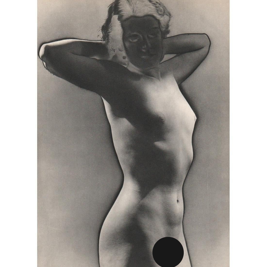MAN RAY - Solarized Nude: Artist: MAN RAY Print Title: Solarized Nude Medium: Sheet-fed Gravure Printing Date: 1930's Printed in France Image size approx. 14 x 10 inches Man Ray, original name Emmanuel Radnitzky, was born on A