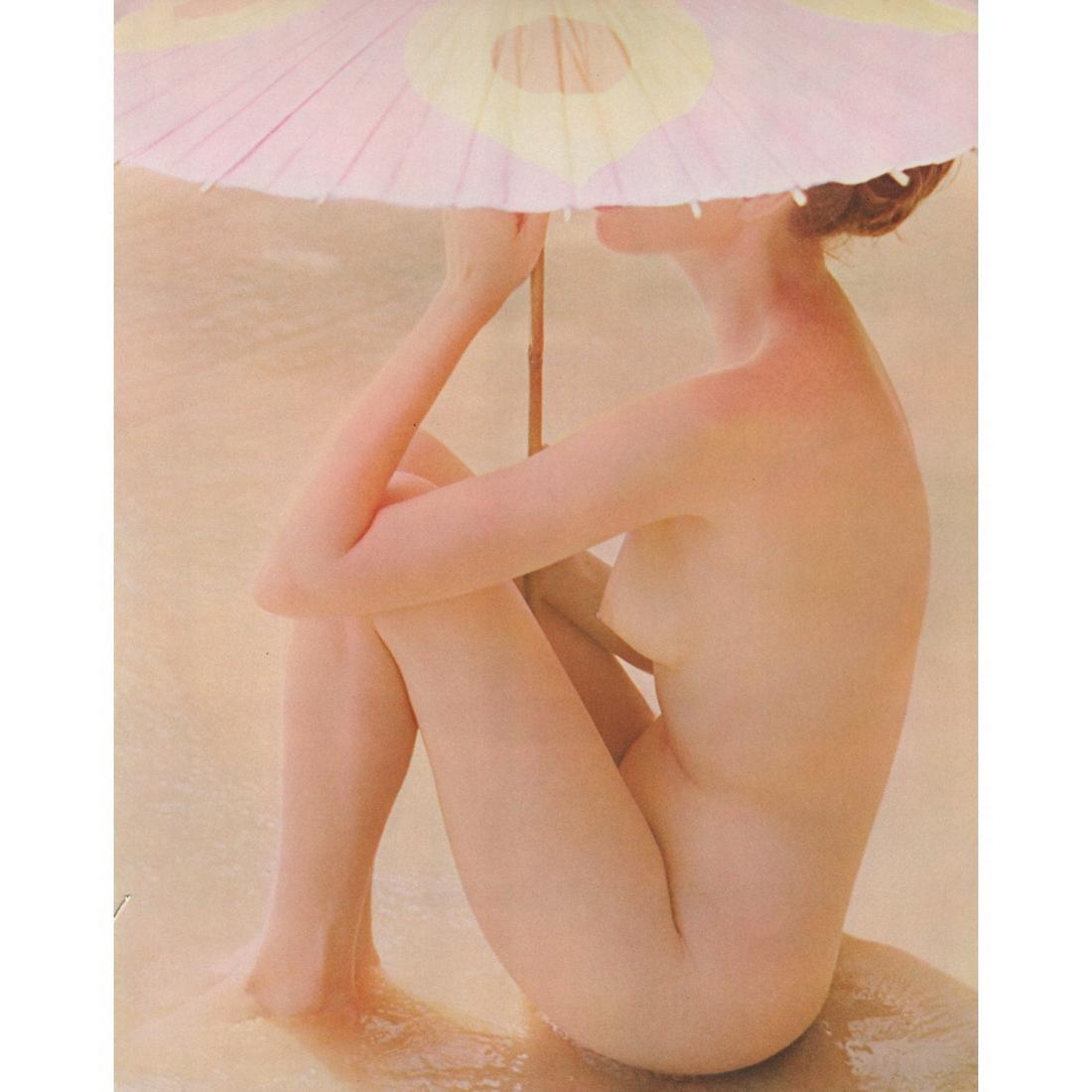 JOHN RAWLINGS - Color Nude - Betty Biehn: Artist: JOHN RAWLINGS Print Title: Nude - Betty Biehn Medium: Color Sheet-fed Gravure Printing Date: 1960's Printed in Switzerland Image Size approx: 11.5 x 9 inches John Rawlings (1912-1970) was a Co