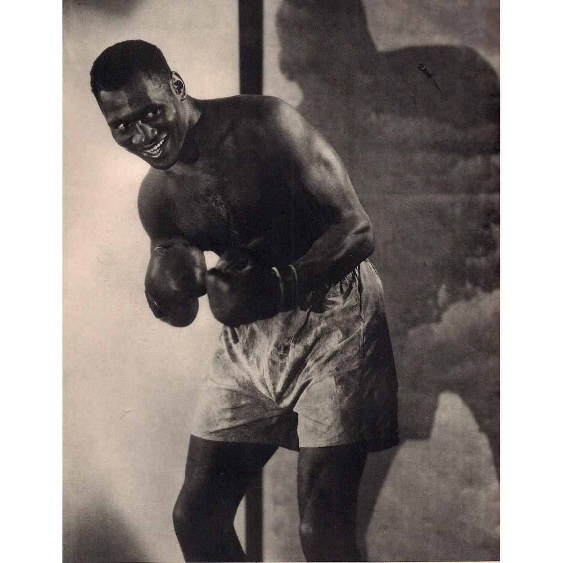 EDWARD STEICHEN - Paul Robeson: Artist: EDWARD STEICHEN Print Title: Paul Robeson An incredible printing from a now rare French portfolio printed in the 1930s Paul Leroy Robeson (1898-1976) was an American bass baritone concert arti