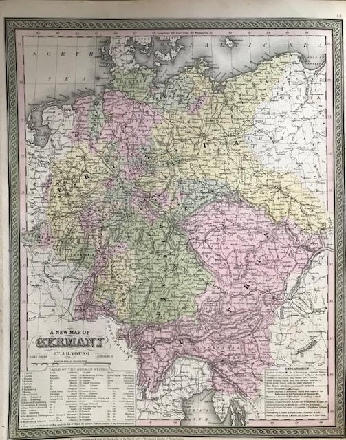 German states. 1850 by Thomas. (1 of 1)