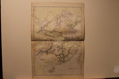 1882 Map of China: Title: 1882 Map of China Author: Blackie Medium: Ink on Paper Dimensions: 15"X22" Description: Map of China dated 1882. Part of the Comprehensive Atlas & Geography of the World. Engraved by Edwin Well