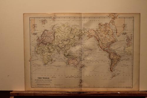 1882 World Map (1 of 3)