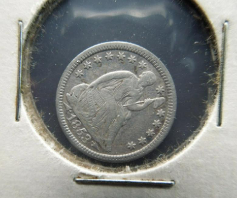 1853 Liberty Seated Half Dime w/Arrows AU (1 of 2)