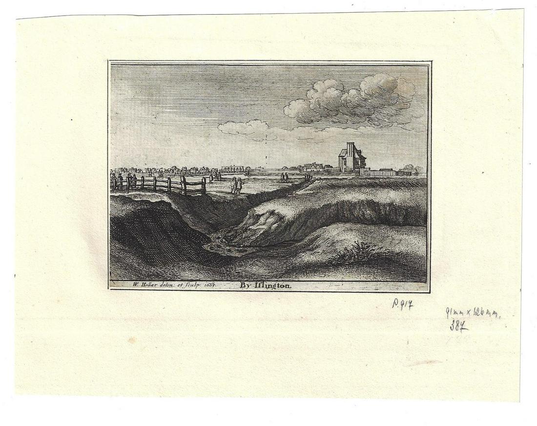 1665 Engraving Wenceslaus Hollar By Islington London (1 of 1)