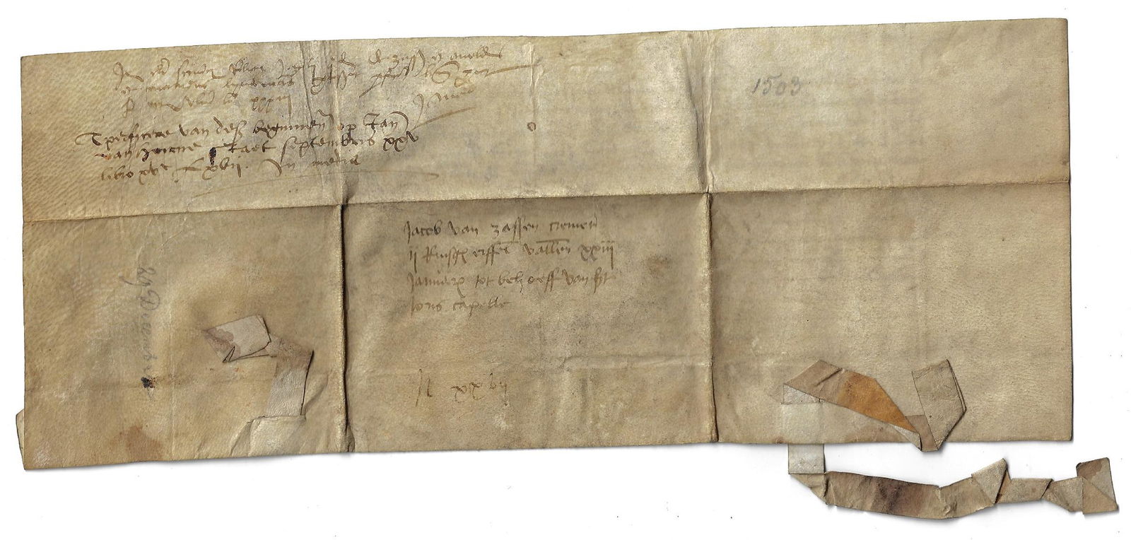 1503 Medieval Vellum Manuscript (1 of 2)