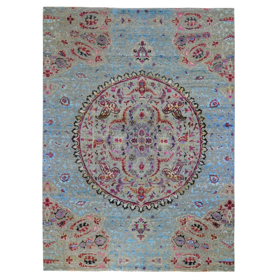 Sari Silk and Textured Wool Colorful Maharaja Hand Made (1 of 12)