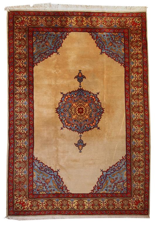 Handmade vintage Persian Tabriz rug 6,4' x 10,2' ( (1 of 14)
