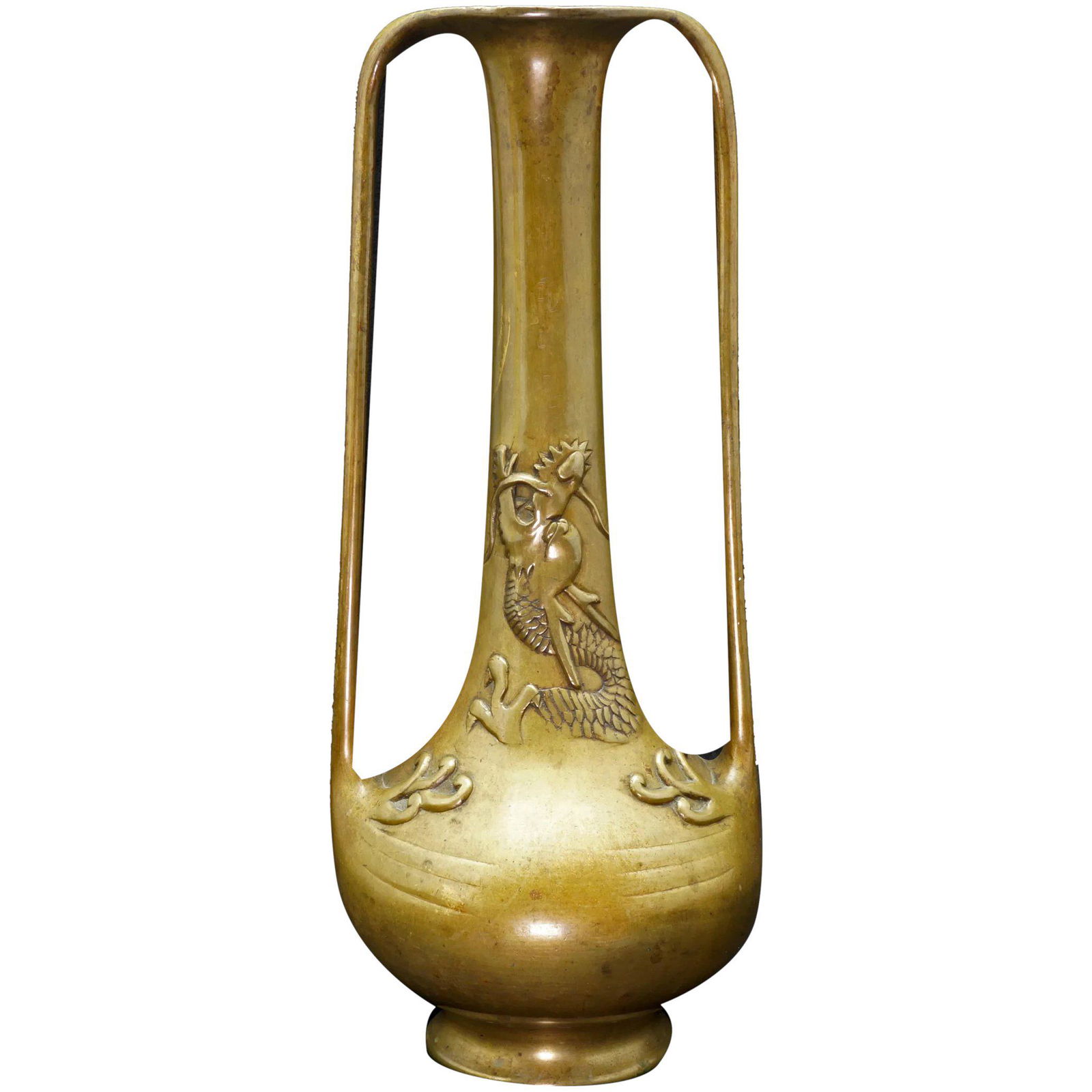 Japanese Bronze Dragon Vase Meiji Period (1 of 8)