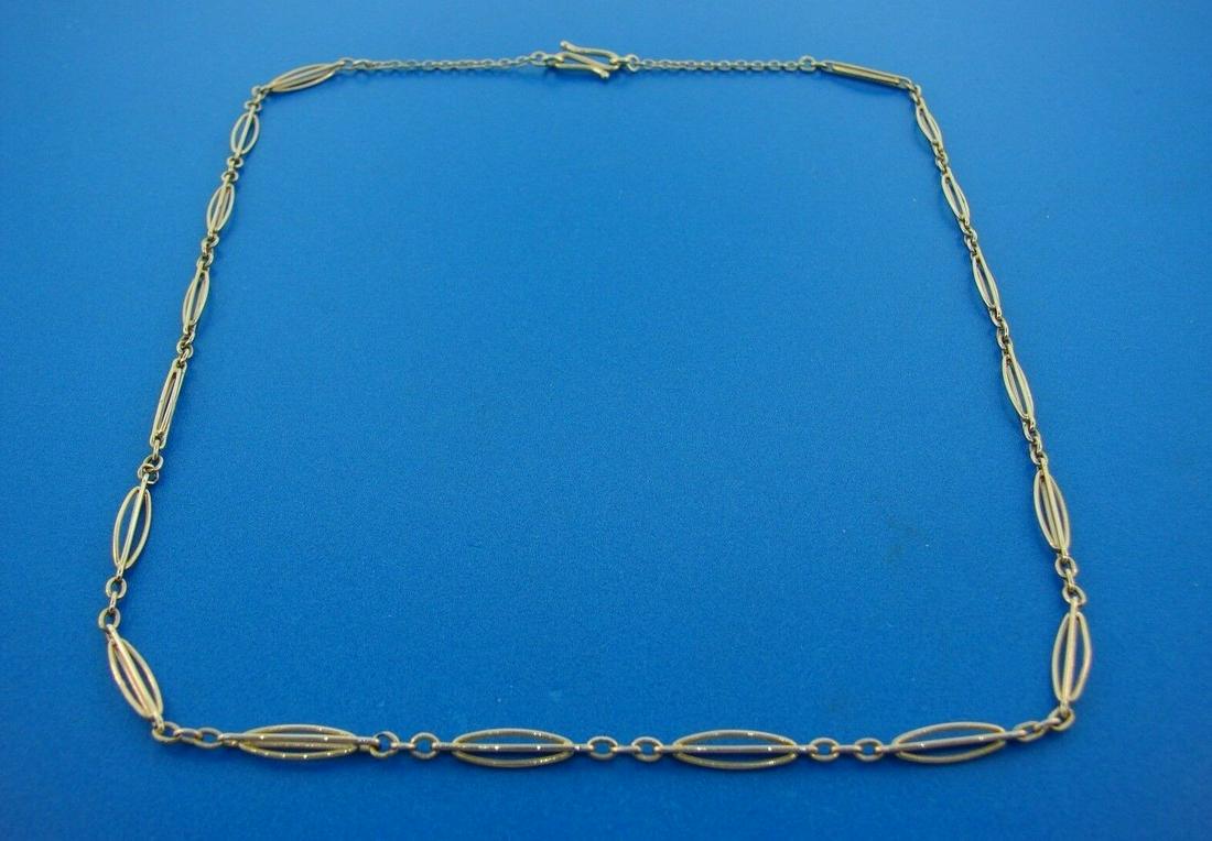 UNIQUE 14k Yellow Gold Watch Chain Necklace (1 of 3)