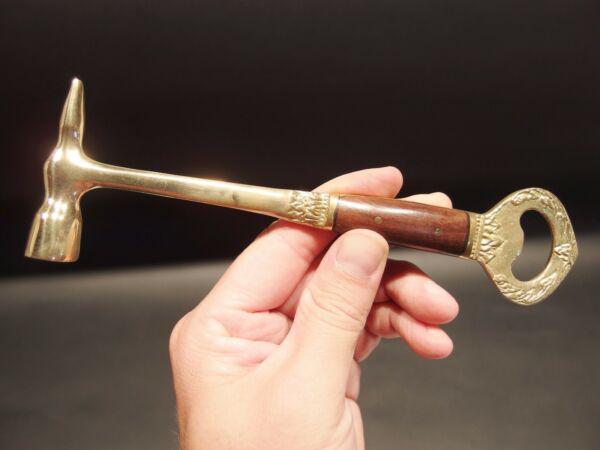 Bottle Cap Opener w Ice Breaking Hammer & Pick: 7 1/2" Long Great antique reproduction ice hammer bottle opener combo. Was made to look just like an antique, but is actually new. Great for use or display! All our items come with a 100% customer sat