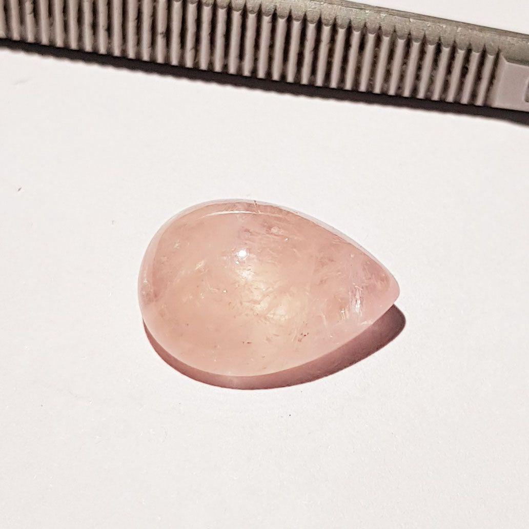 8.41 ct Natural Orange Morganite: No Reserve! Title: 8.41 ct Natural Orange Morganite Color/Clarity: Semi Transparent Gemstones: Loosegemstone Carat Weights: 8.41 Size/Dimensions: 16.00 x 12.00 x 6.90 Additional Information: Pear - Br