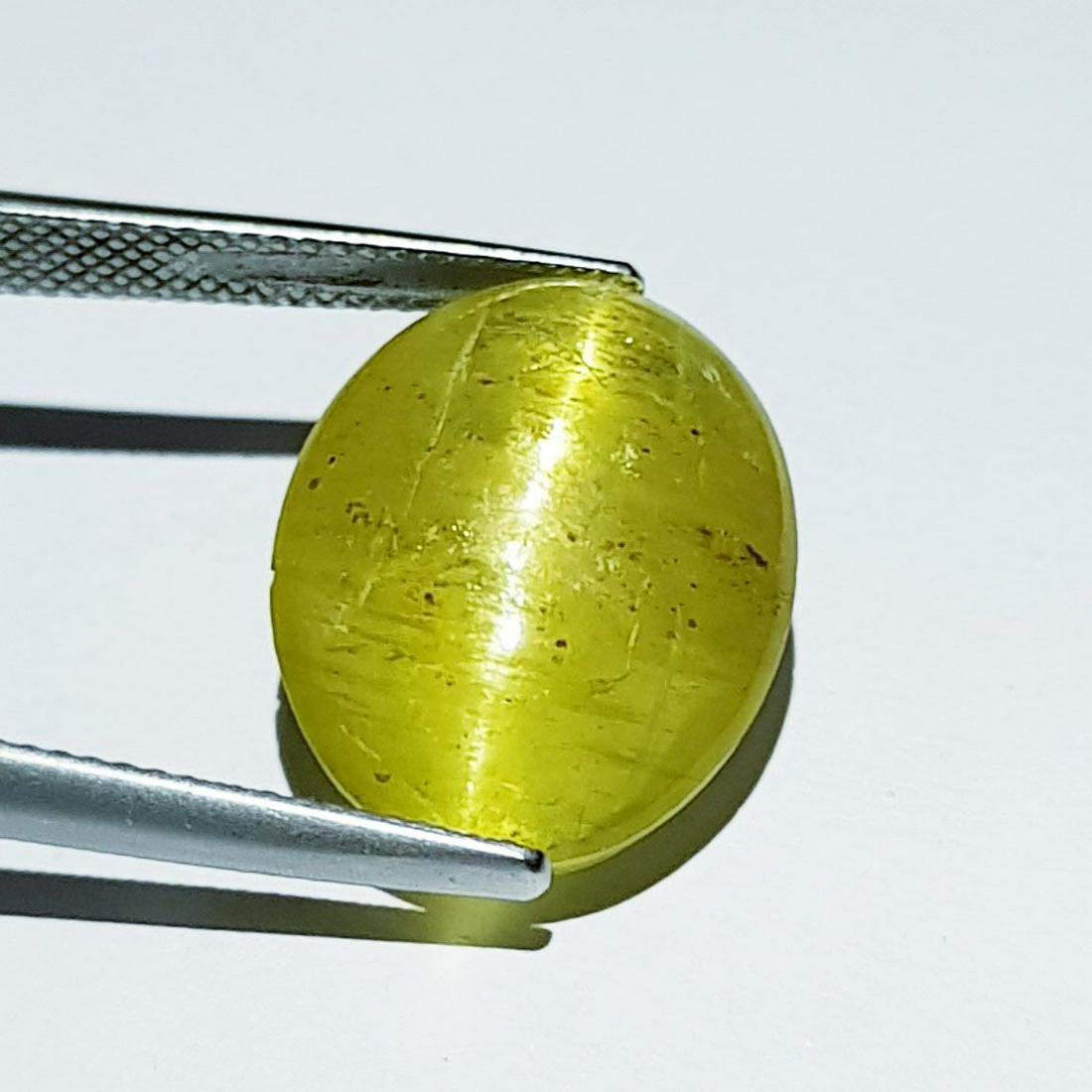 Natural Apatite cat's Eye 14.20 ct: No Reserve! Title: Natural Apatite cat's Eye 14.20 ct Color/Clarity: Opaque Gemstones: Loosegemstone Carat Weights: 14.2 Size/Dimensions: 18.90 x 14.40 x 6.50 Additional Information: Oval - Srilanka S