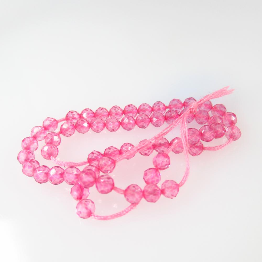 8.28 Ctw Natural 55 Drilled Pink Topaz Round Cut Beads: No Reserve! Title: 8.28 Ctw Natural 55 Drilled Pink Topaz Round Cut Beads Stone Clarity: VVS Gemstone: Pink Topaz Beads Carat Weight: 8.28 Size/Dimensions: 2.90 to 3.00 mm / 55 PC's Additional Informa
