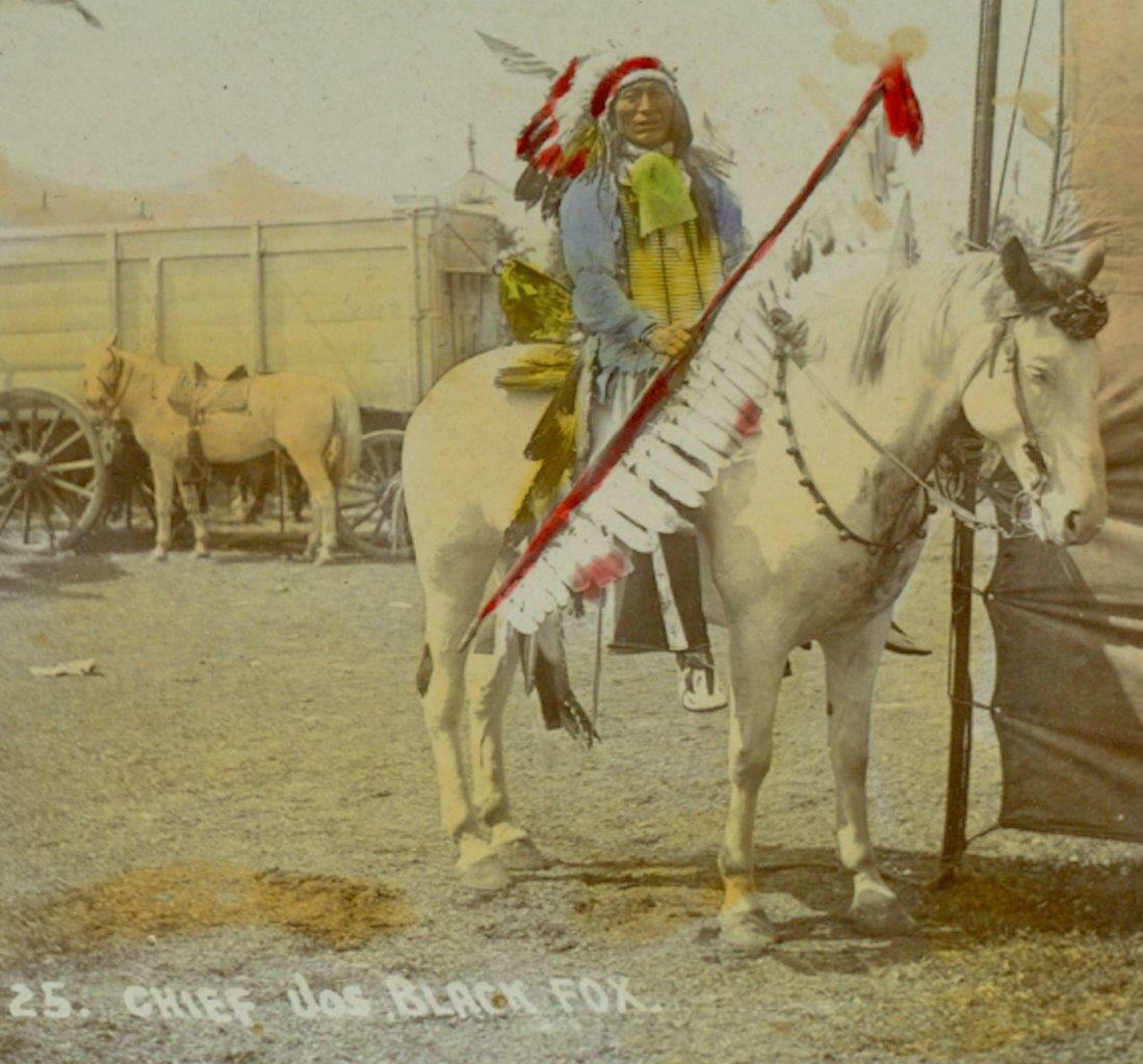 c1880s SIOUX CHIEF JOSEPH BLACK FOX, BUFFALO BILL CODY (1 of 3)