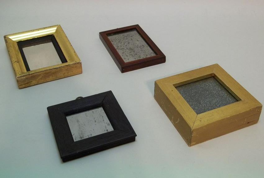 Group of Four Small Early Mirrors (1 of 9)