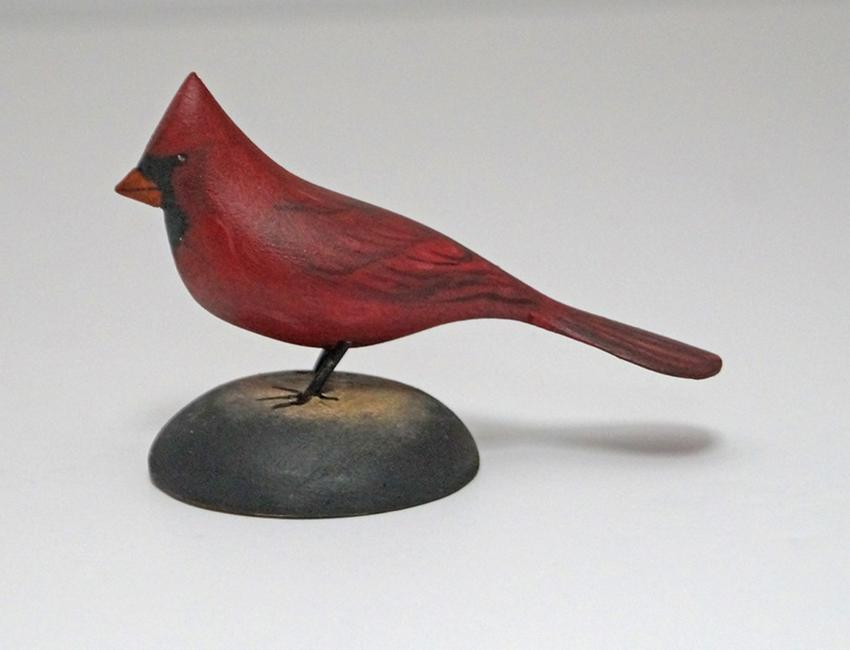 Cardinal Bird Wood Carving by Brian Mitchell (1 of 6)