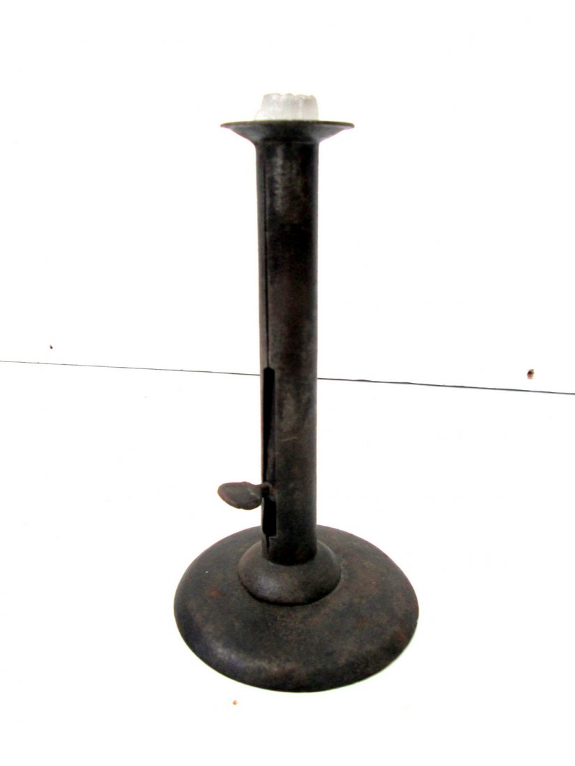 C 1780-1820 HOGSCRAPER CANDLESTICK (1 of 8)