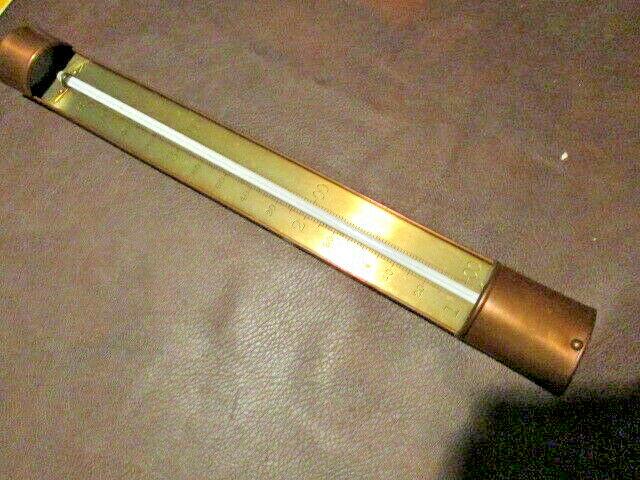 ANTIQUE WILDER BRASS THERMOMETER Steampunk, Industrial, (1 of 6)