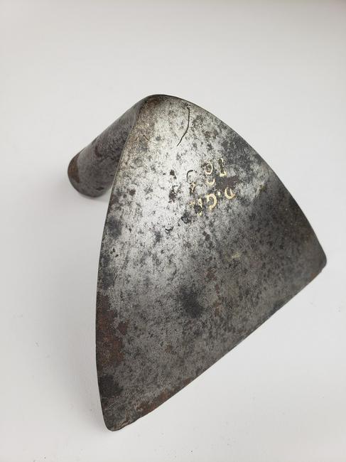 Primitive Iron Dough Scraper w/ brass inlay, dated 1834 (1 of 5)