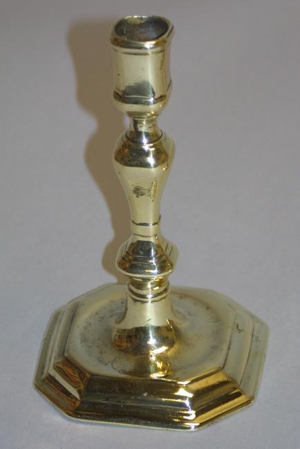 A fine early 18th century Queen Anne period candlestick (1 of 2)