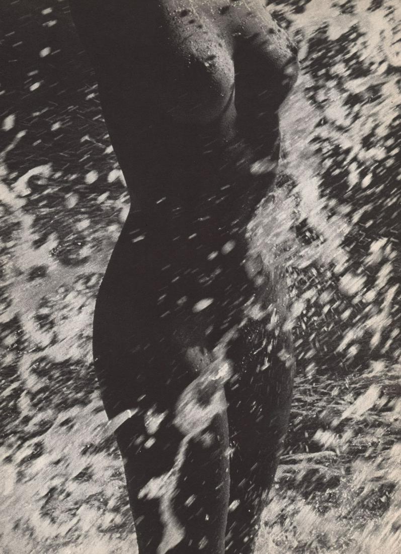 LUCIEN CLERGUE- Nude in the Surf: Artist: LUCIEN CLERGUE Print Title: Nude in the Surf Printing Date: 1970’s Medium: Photoengraving Printed in: Canada Image Size approx.: 11 x 8” Lucien Clergue (French: 1934 – 2014)was a French
