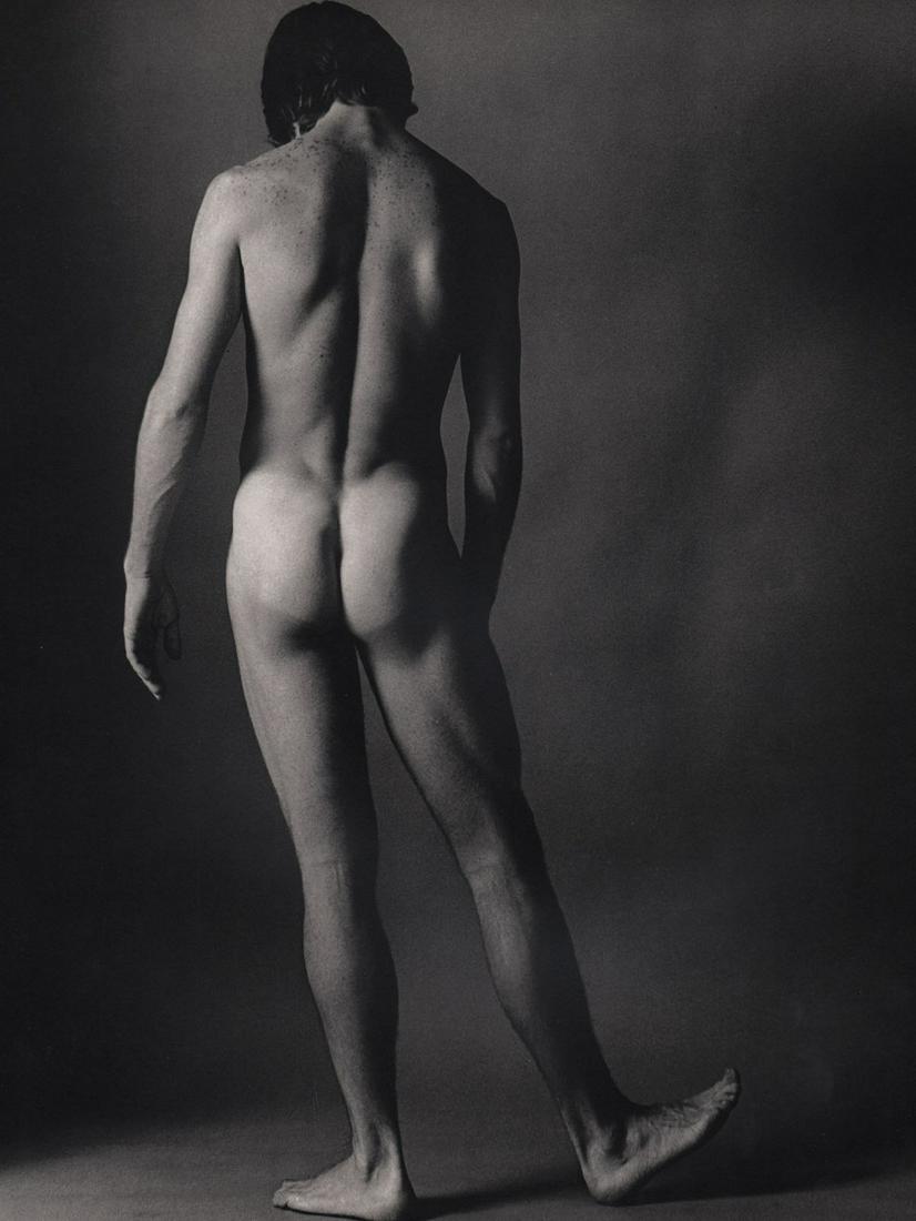 KEN HAAK - Male Nude ,1971: Artist: KEN HAAK Print Title: Male Nude 1971 Medium: Tri-tone Photo-lithographs (Limited edition of 5000) Printed in the 1980’s, in the US Image size (inches) approx. 11.5 x 9” Ken Haak(1923 - 199
