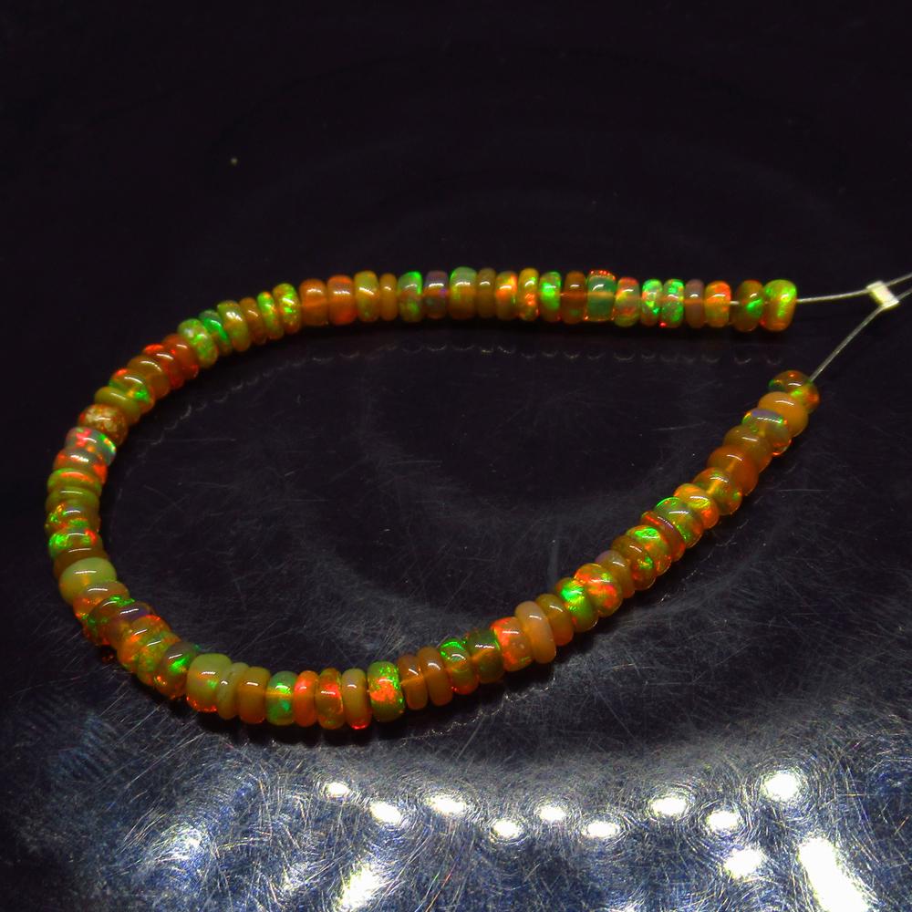 10.70 Ct Natural 75 Drilled Multicolor Fire Opal Beads (1 of 2)