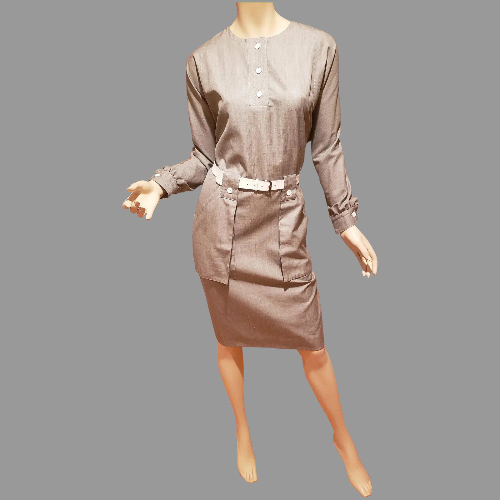 Pierre Cardin Paris Iconic 60's Dress GoGo with white: Iconic Pierre cardin Paris Circa 1960's Go Go Dress with white belt. Made in Italy In very good vintage condition Rare one of a Kind Size-S/M Reserve: $80.00 Shipping: Domestic: Flat-rate of $39.00 to
