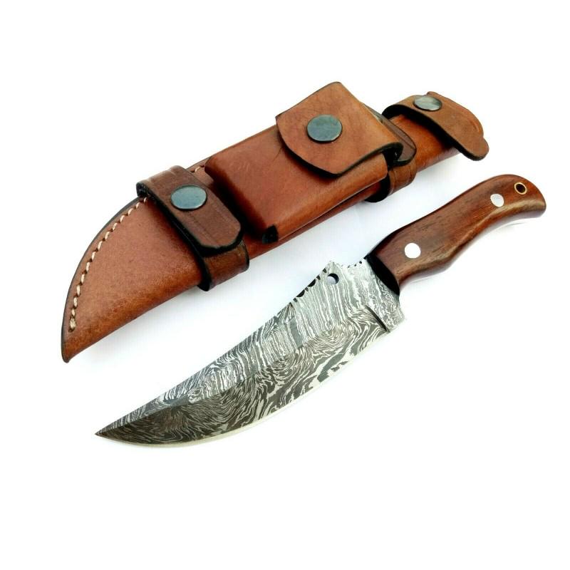 Full tang damascus steel knife bowie buffalo bone wood: Knife "Custer" Damascus knives are very durable, look great and keep sharpness perfectly. Damascus steel has high quality contents to give it an excellent edge and sharp cutting ability. The blade ret