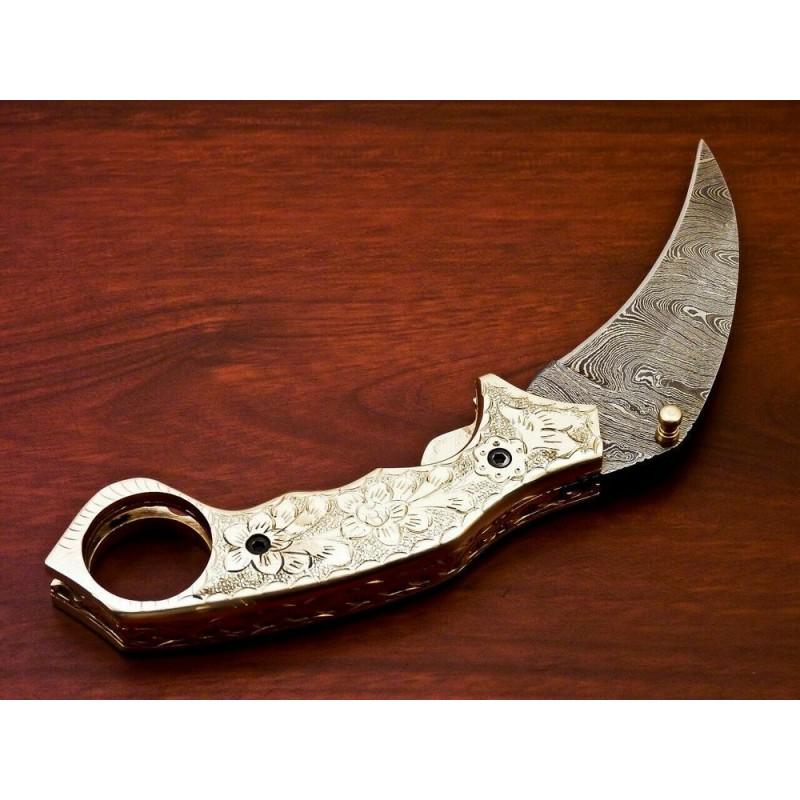 Work damascus steel knife handmade (1 of 6)