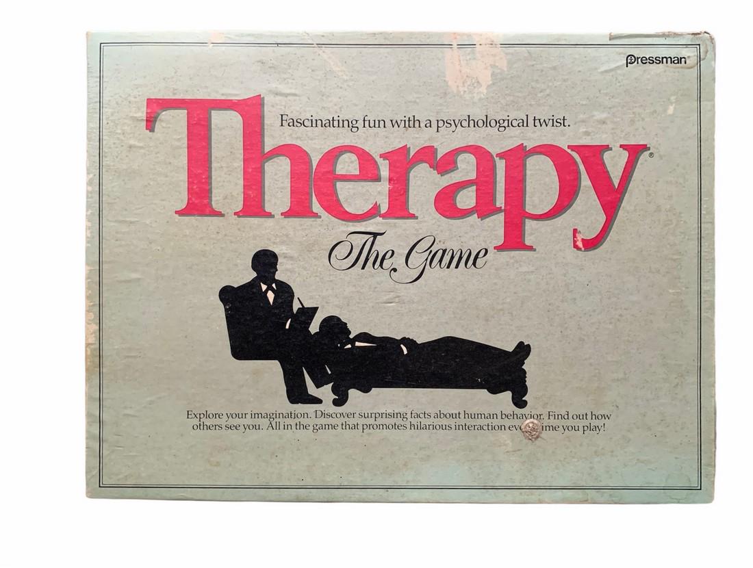 Therapy The Game: Title: Therapy The Game Date/Period: 1986 Additional Information: Game Reserve: $20.00 Shipping: Domestic: Flat-rate of $20.00 to anywhere within the contiguous U.S. International: Foreign shipping ra