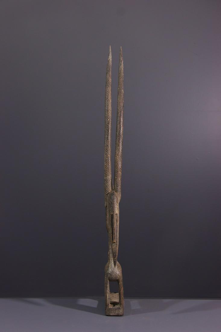 Ci Wara Bambara crest mask - Mali - African Art Tribal: Title: Ci Wara Bambara crest mask - Mali - African Art Tribal Art - African Art Tribal Art Description: The Ti-wara in African art. It would be an animal - genius called Ciwara who would have taught t