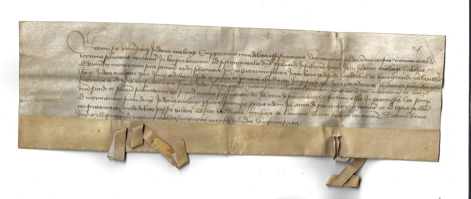 1429 Medieval Vellum Legal Manuscript Leuven (1 of 2)