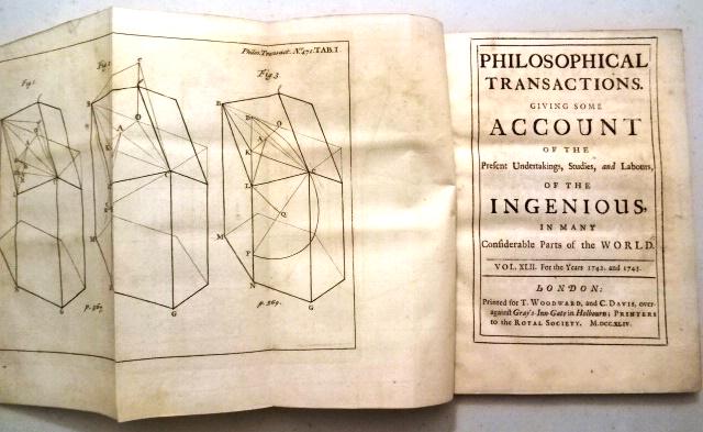 1744 Philosophical Transactions Science Astronomy (1 of 2)