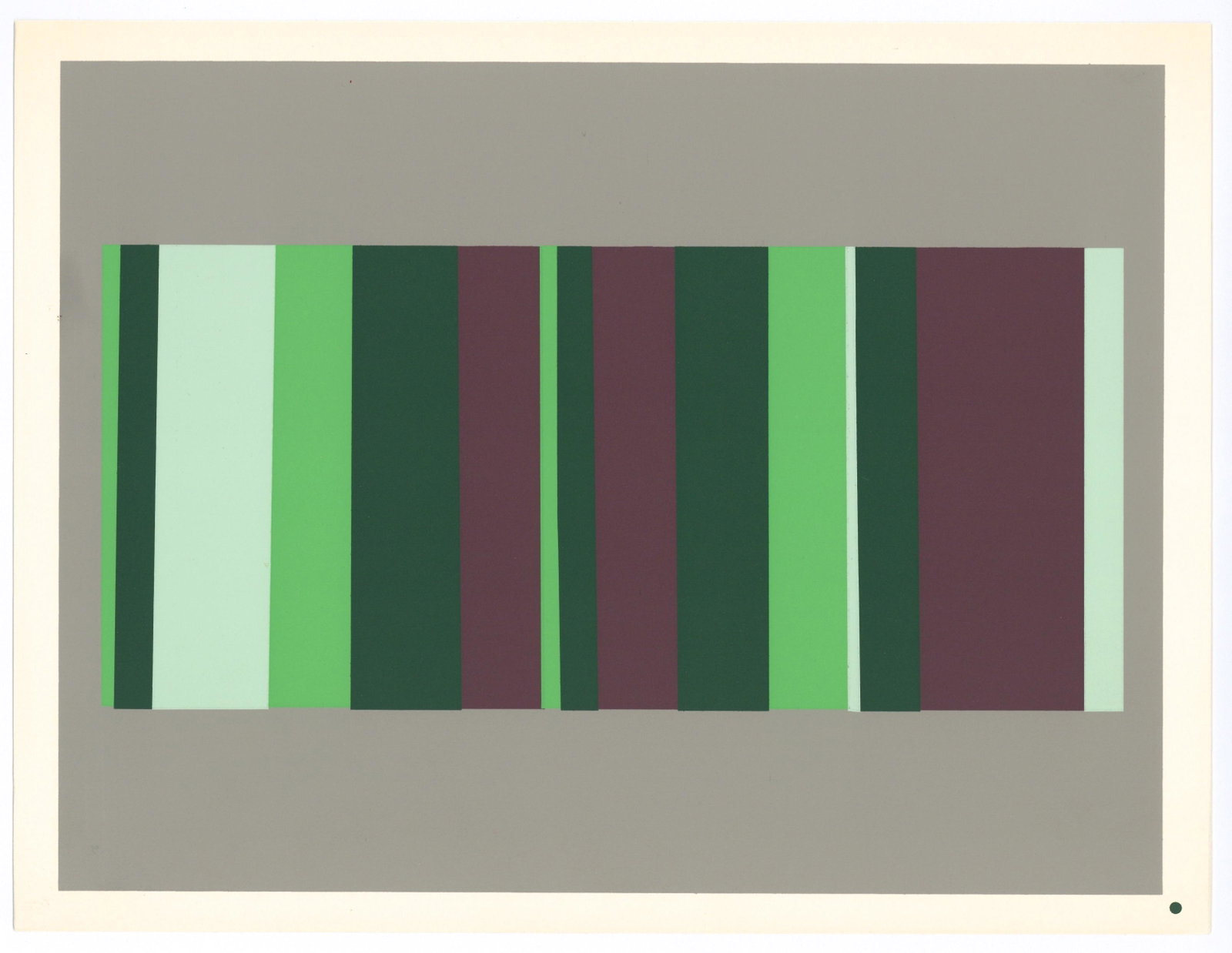 Josef Albers silkscreen | Interaction of Color, 1963: Medium: silkscreen / serigraph. This is one of the silkscreens from the important Albers project "Interaction of Color", published in 1963 by Yale University Press in an edition of 2000. The total she