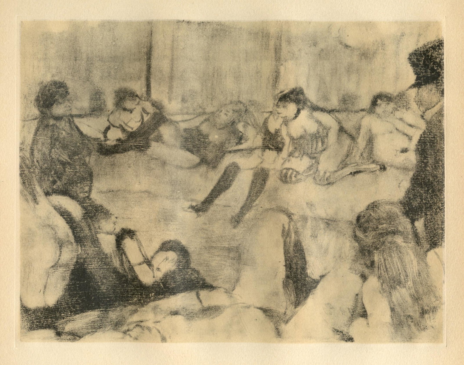 Edgar Degas monotype "Au Salon" (1 of 1)