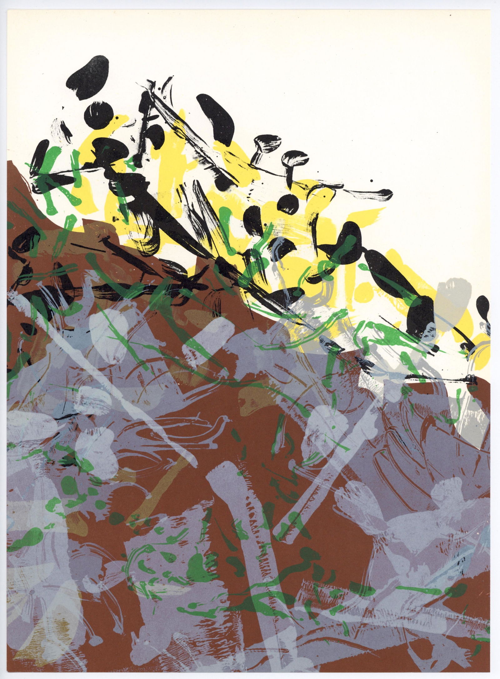 Jean-Paul Riopelle original lithograph, 1968 (1 of 1)