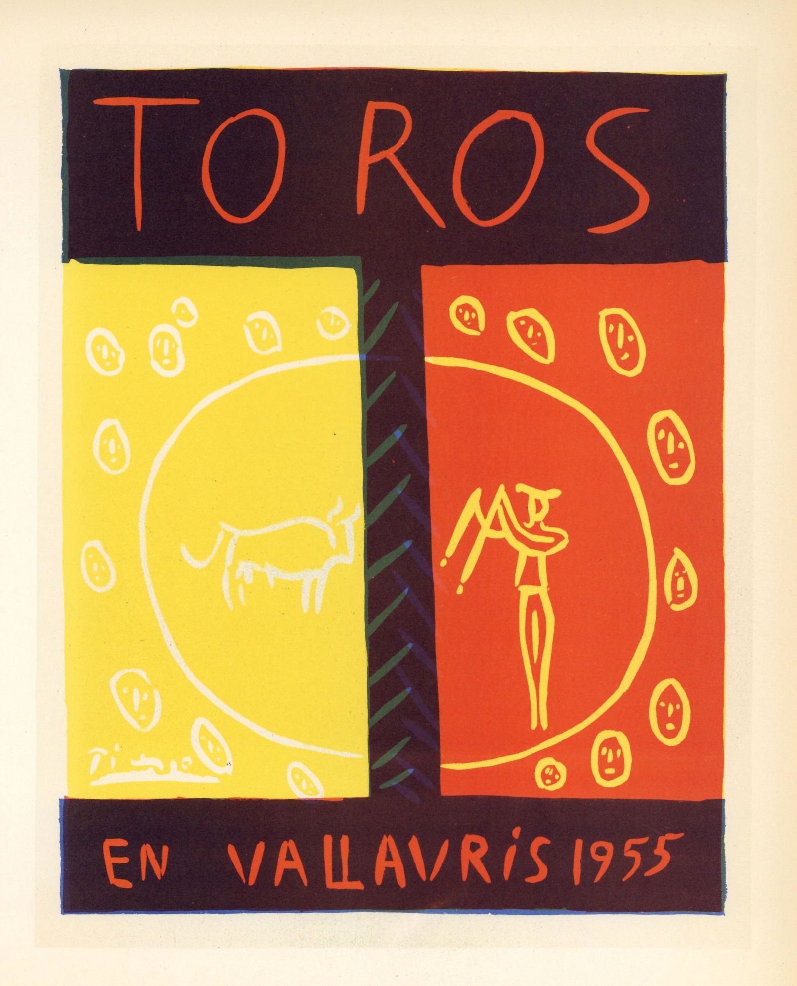 Pablo Picasso lithograph poster "Toros Vallauris" (1 of 1)