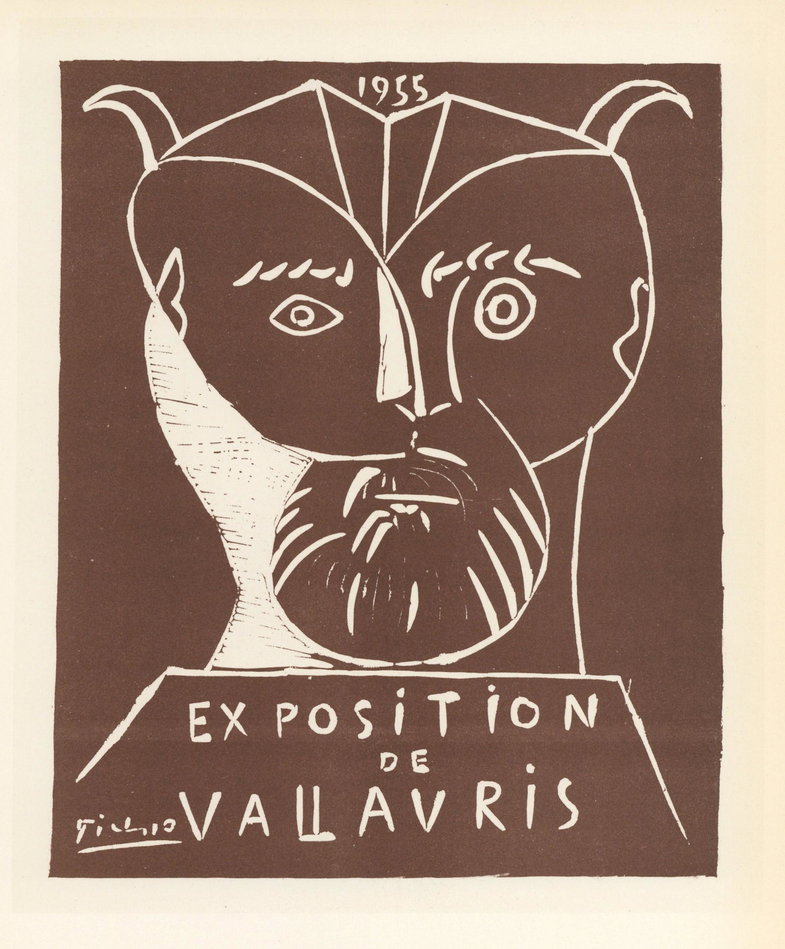 Pablo Picasso lithograph poster "Exposition Vallauris" (1 of 1)