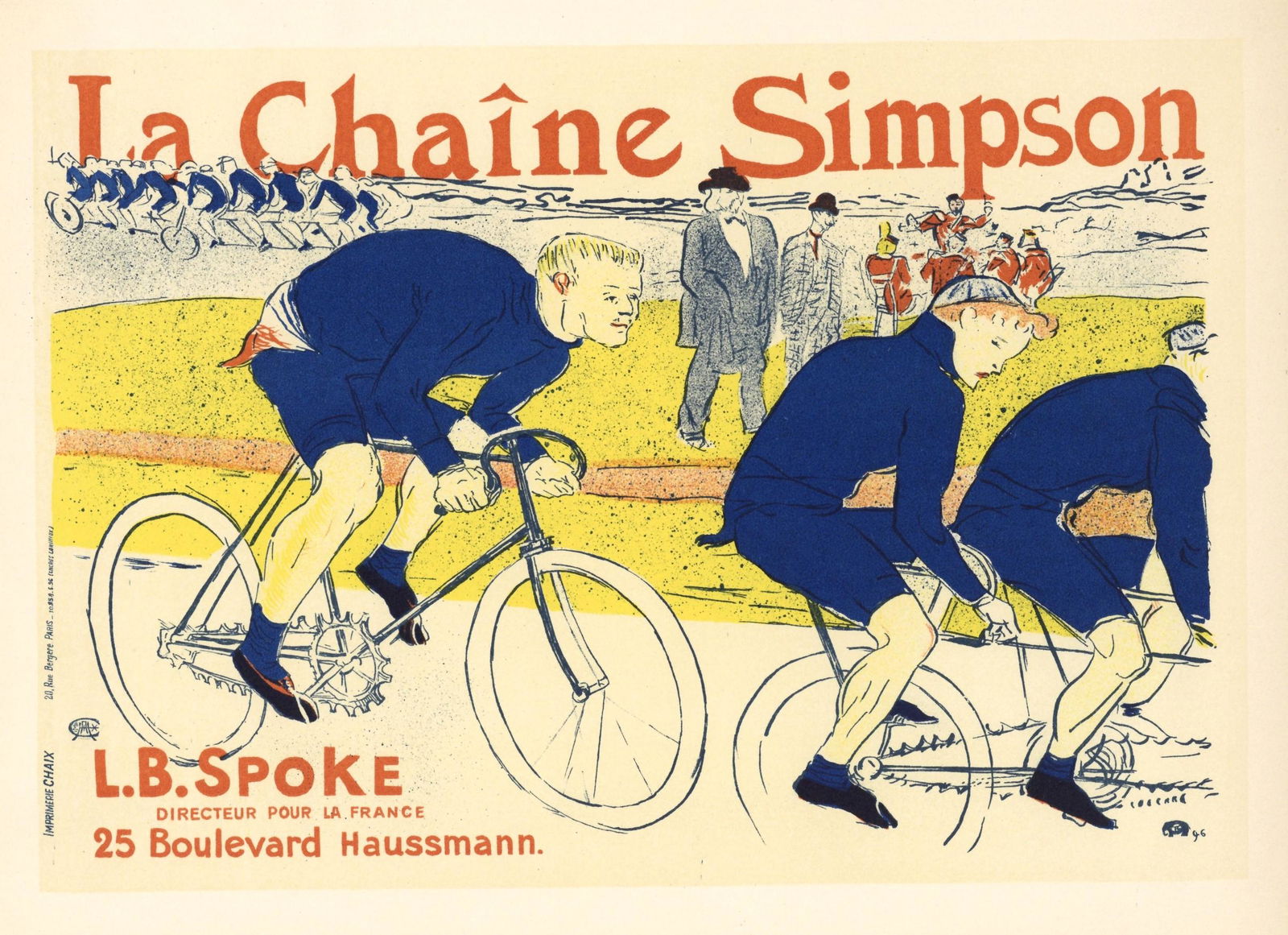 Toulouse-Lautrec lithograph poster "La Chaine Simpson" (1 of 1)